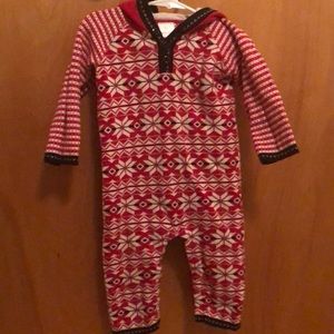 Hanna Andersson Let it Snö sweater romper